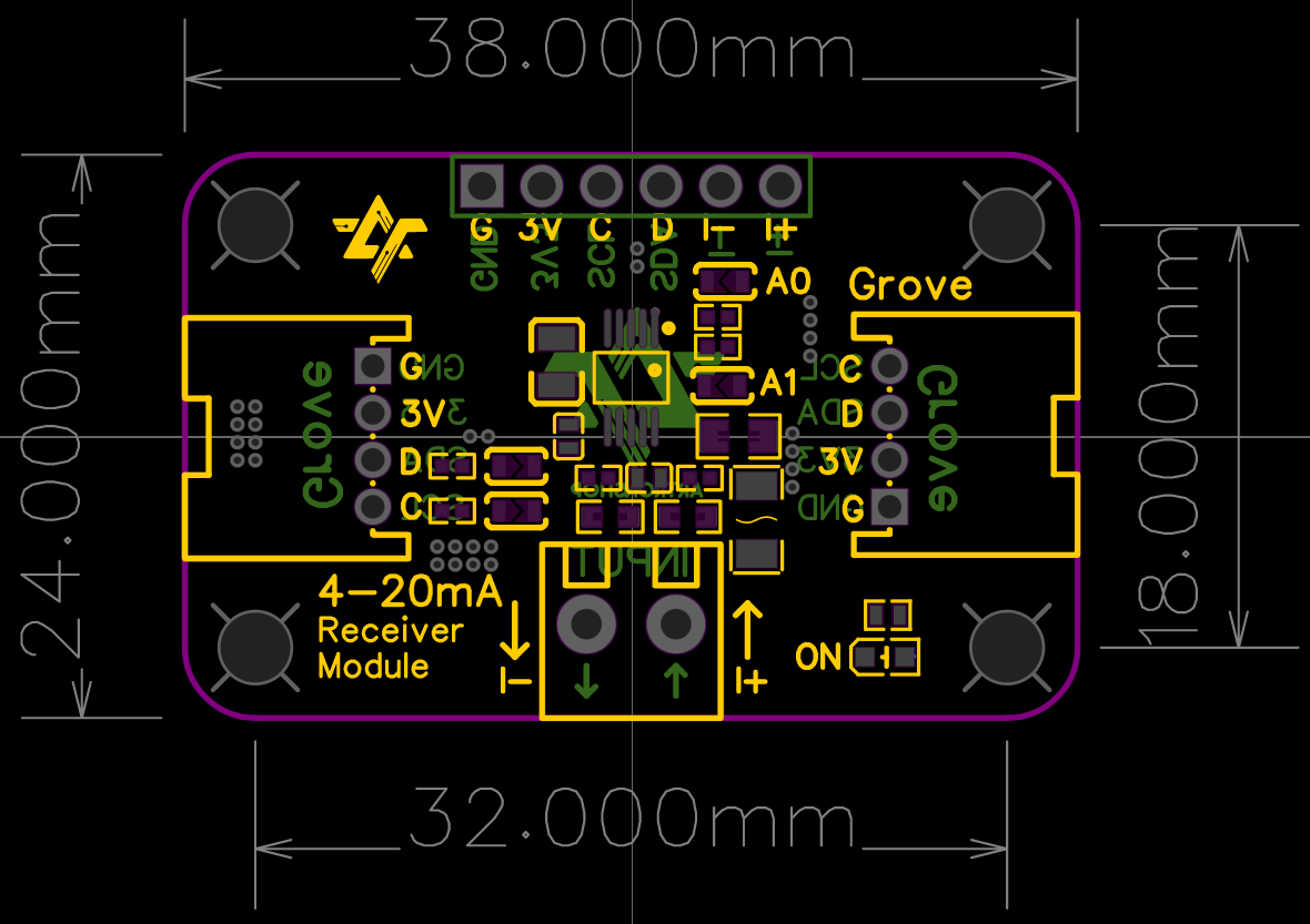 AS-4-20mA โมดูลแปลงสัญญาณ 4-20mA เป็น I2C 4-20mA Receiver Module