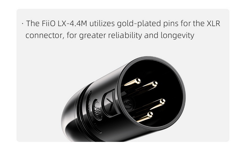 FiiO LX-4.4M อะแดปเตอร์แปลง XLR 4 พิน เป็น 4.4mm Balanced ประกันศูนย์ไทย