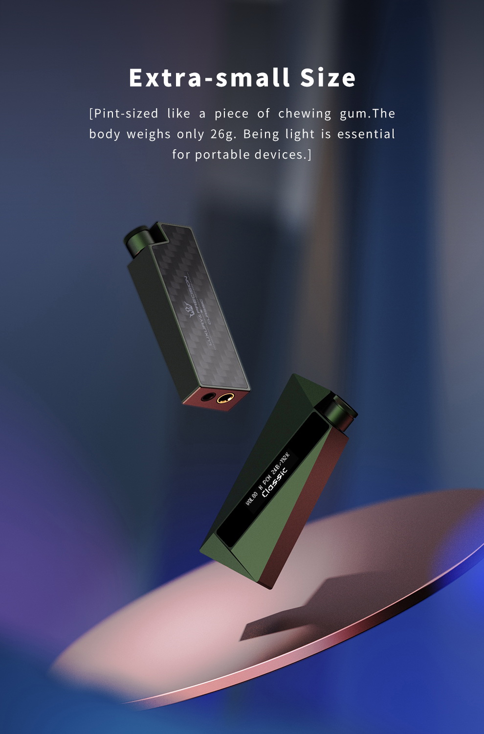 luxury & precision W2U DAC/AMP พกพา ชิป CS43131 x2 รองรับ PCM 32bit/384 kHz, DSD256 ประกันศูนย์ไทย