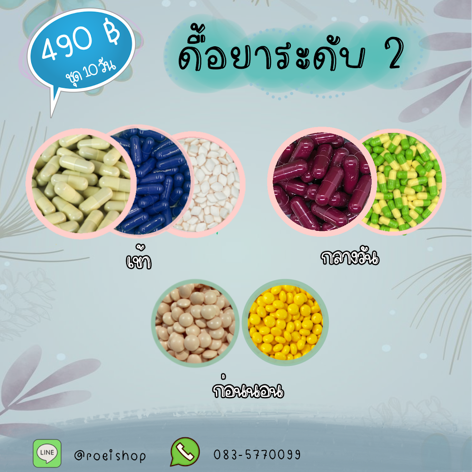 เซตดื้อยาระดับ 2 เพิ่มคุมหิว