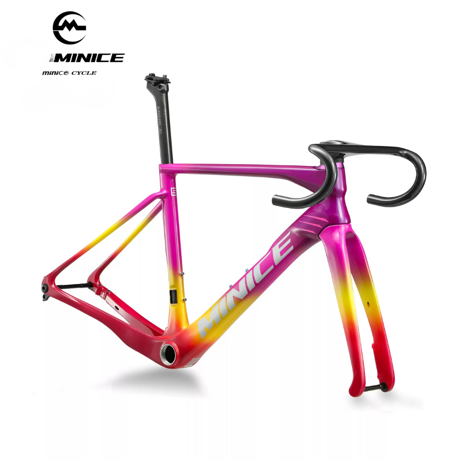 Minice R1 ชุดเฟรมคาร์บอนจักรยานถนน น้ำหนักเบา 1,050g | รองรับยาง 32C | รับประกัน 5 ปี – สั่งจองวันนี้!