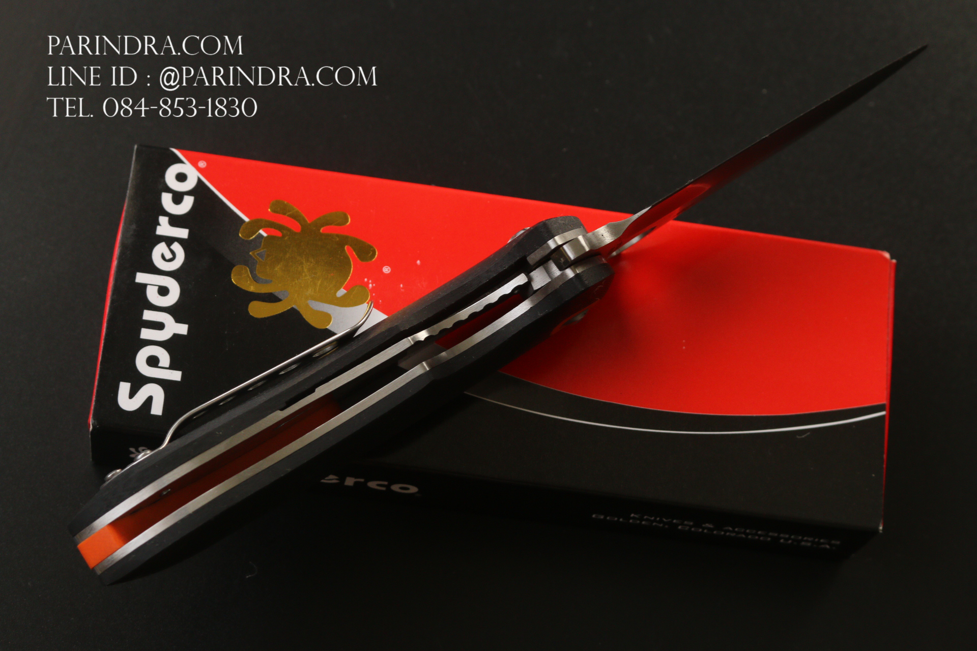 มีดพับ Spyderco Rubicon Pin II (2) ทนถึกสุดใจ คมกริบ ขนาด 8 นิ้ว (OEM) A+