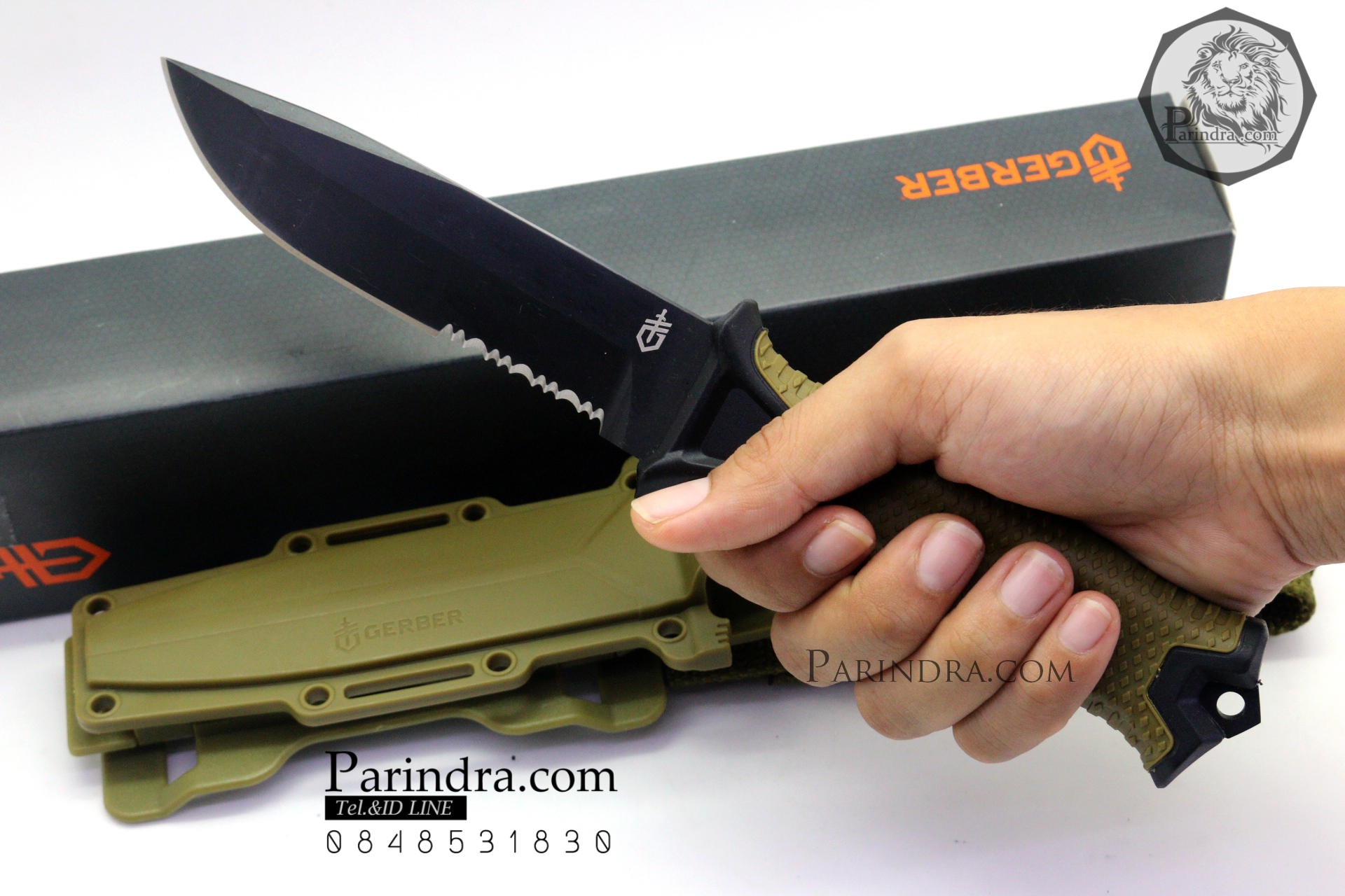 มีดใบตาย Gerber Strong Arm Semi serrated Fixed Blade OEM ขนาด 10 นิ้ว หล่อสุดๆ A++