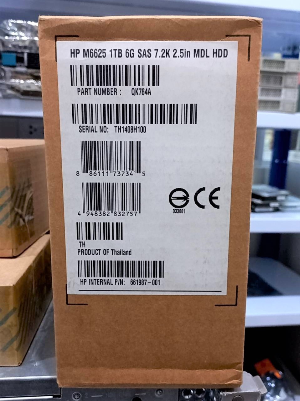 QK764A 660678-001 QK764A HP 1TB 7.2K 6G SAS SFF MDL Hard Drive for EVA M6625.