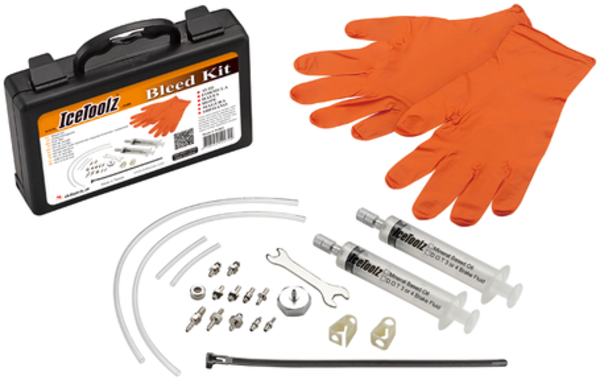 ชุดเซอร์วิสดิสน้ำมัน Icetoolz Bleed Kit Dot and Mineral Oil, 54R2