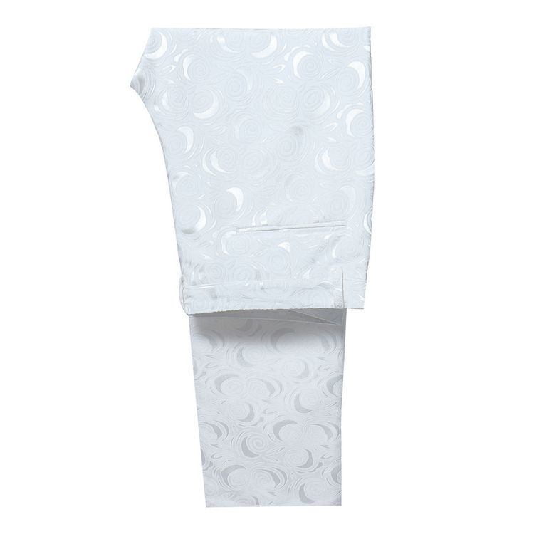 Pre-order ชุดสูทชาย พิมพ์ลายปั๊มนูน 3 มิติ สีขาว