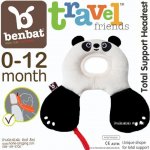 หมอนรองคอและศีรษะเด็ก BENBAT Travel Friends ให้นอนตามหลักสรีระ สำหรับวัย 0-12 เดือน สีขาวดำ ลายแพนด้า