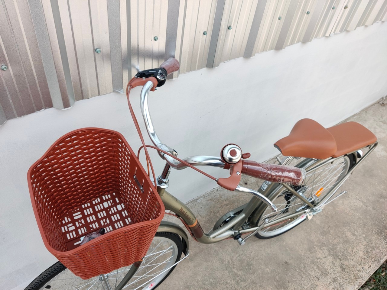 จักรยานแม่บ้าน Tiger hokkaido City bike รุ่น ฮอกไกโด ล้อ 26 นิ้ว พร้อมตะกร้าวินเทจ 7speed