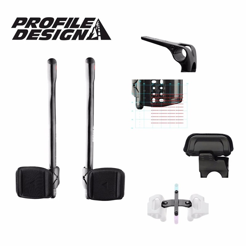 PROFILE DESIGN AEROBAR T5+ CARBON Cycling Aerobar | Black