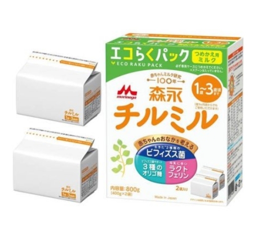 นมผงชิรุมิรุแบบถุงเติม Morinaga Chirumiru Refill Ecopack 800grams