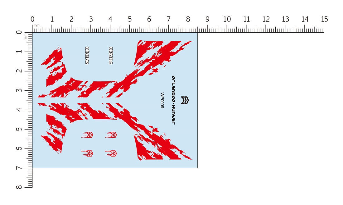 DECAL FOR OH32P02 RED WP0009