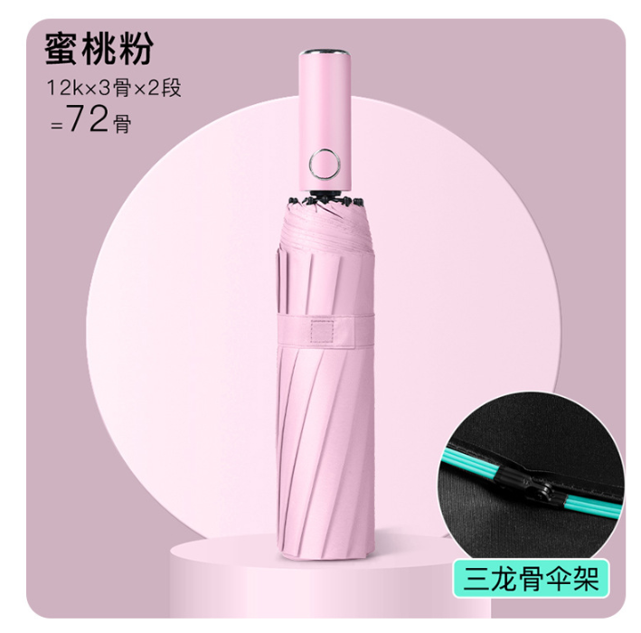 ร่มพับ 3 ตอน 23 นิ้ว 12 ก้าน เปิด-ปิดอัตโนมัติ