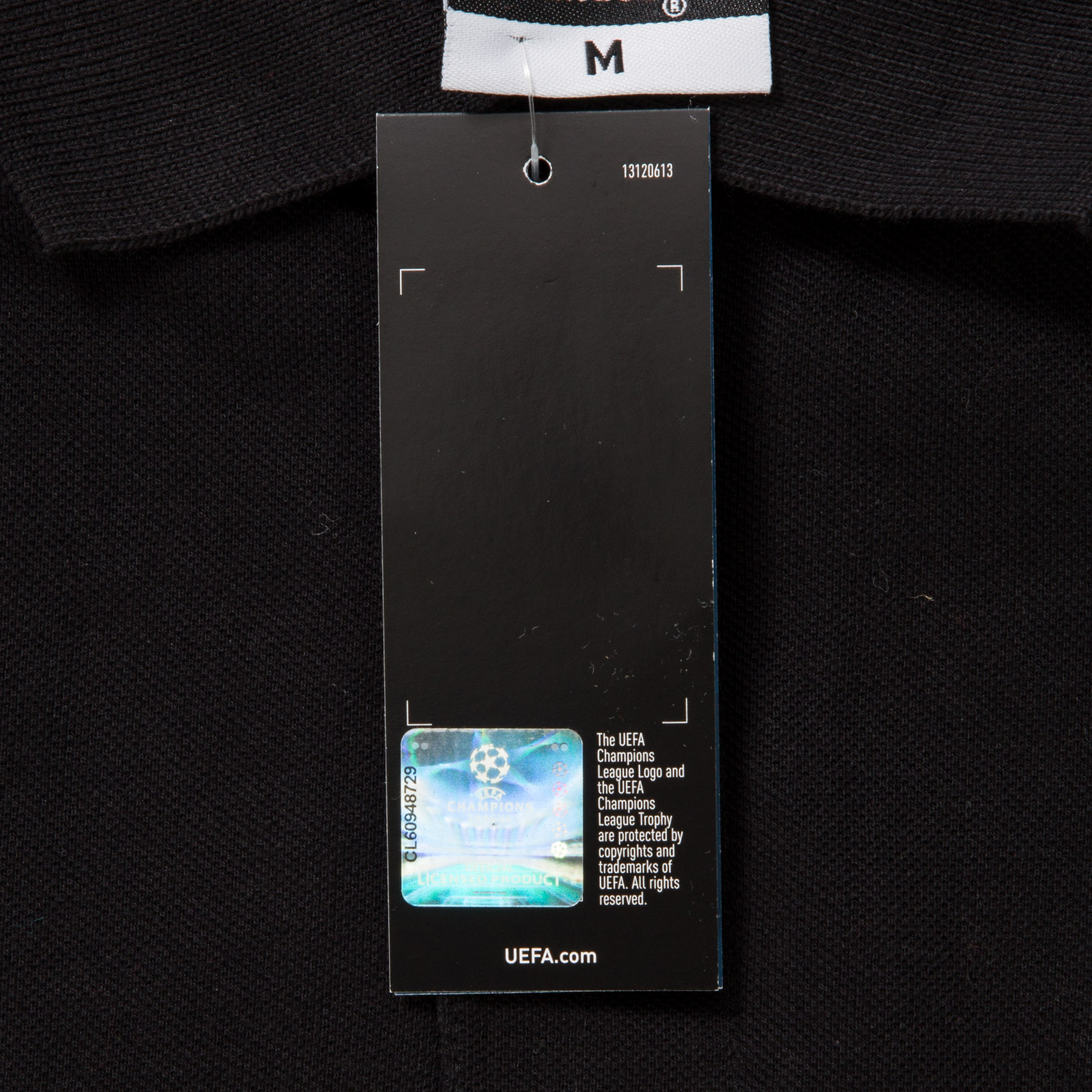 เสื้อโปโลยูเวนตุสของแท้ Juventus UCL Embroidered Polo Black