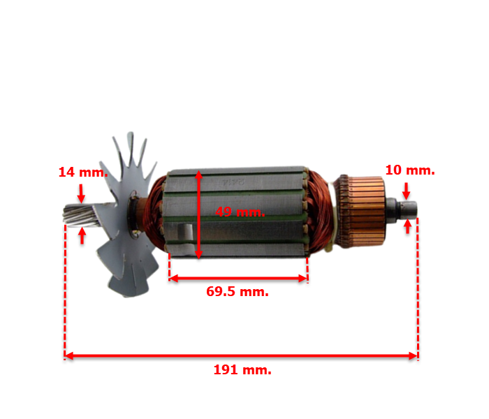 ทุ่น เครื่องตัดเหล็ก Makita มากิต้า รุ่น 2414, 2412N