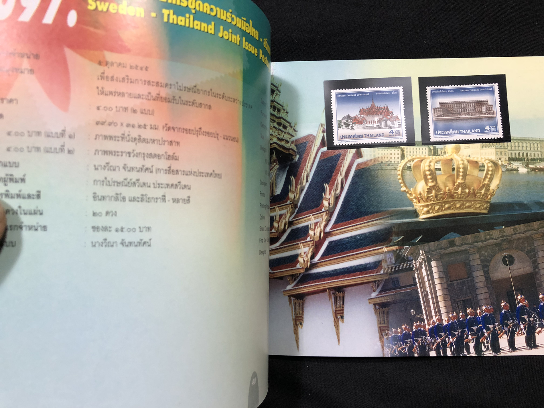 สมุดตราไปรษณียากรไทย ประจำปี 2545