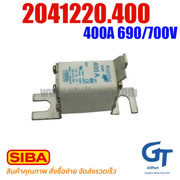 SIBA FUSE , 2041220.400 , 400A 690/700V NH00 DIN 80