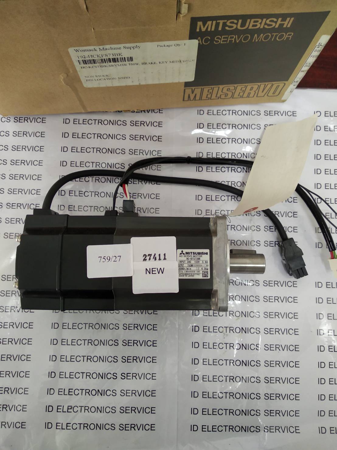 HC-KFS73BK SERVO MOTOR " MITSUBISHI "