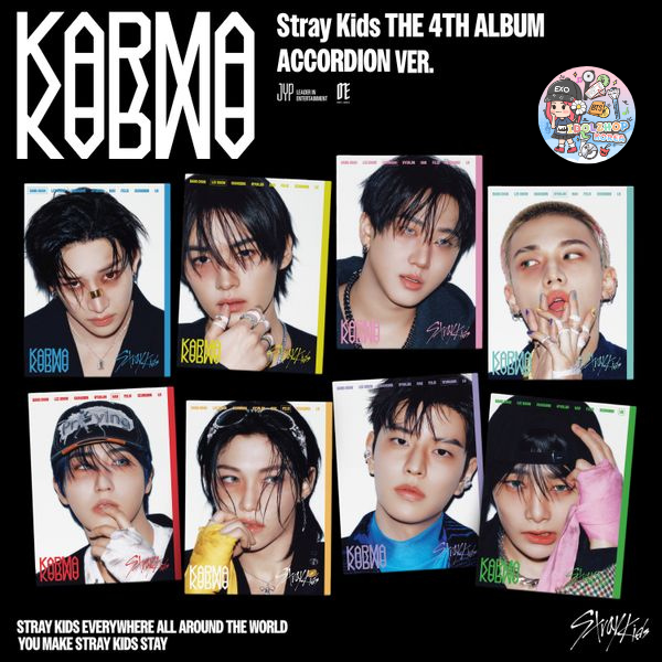 PRE. #Stray Kids - 4th Full Album [KARMA] (ACCORDION Ver.) (Random Ver.) รอ 14+ วัน