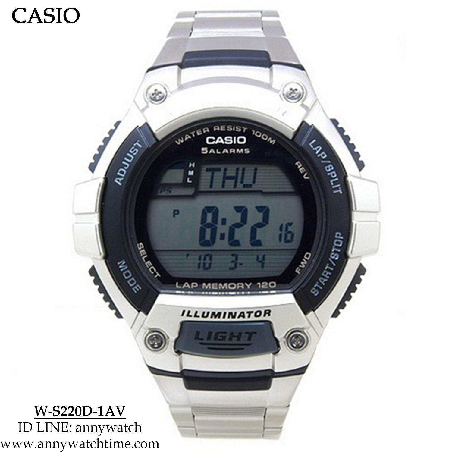 CASIO W-S220D-1AV