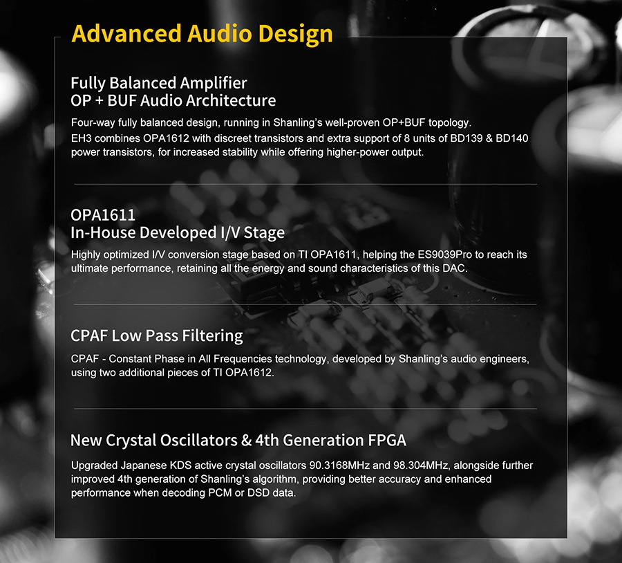 Shanling EH3 DAC/AMP ตั้งโต๊ะ รองรับ MQA, Dual Hi-Res ประกันศูนย์ไทย