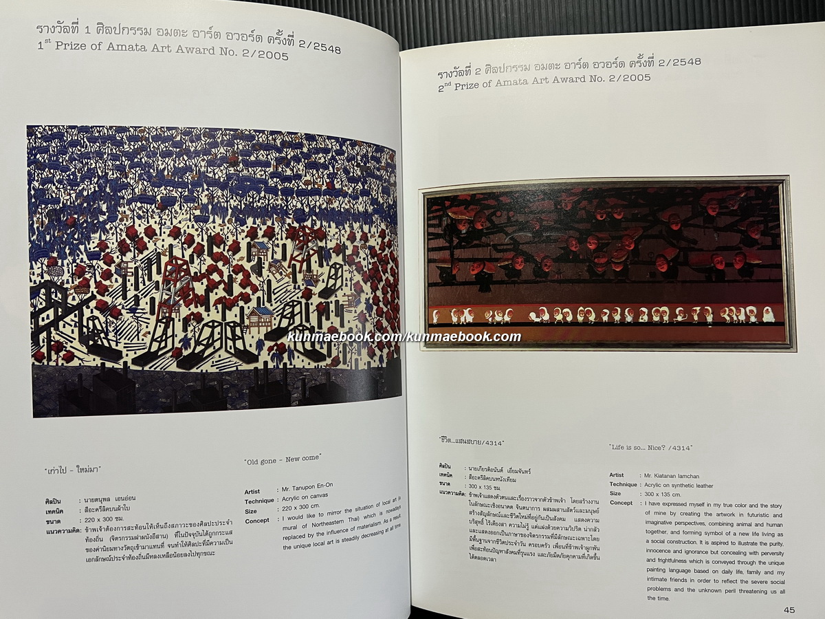 สูจิบัตรการแสดงศิลปกรรม อมตะ อาร์ต อวอร์ด ครั้งที่ 2/2548