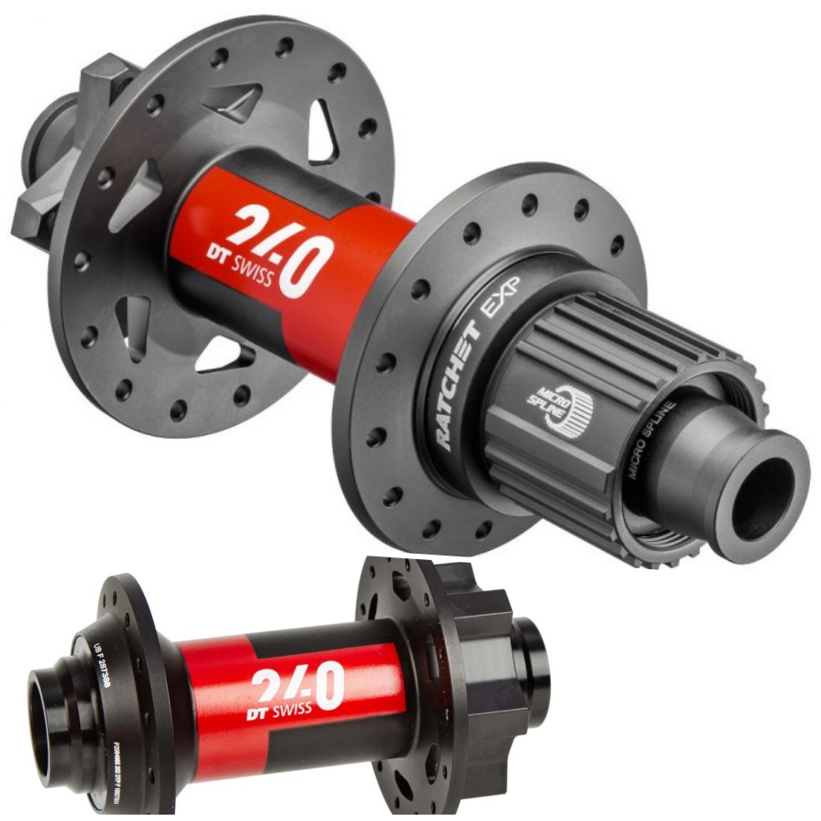 ดุมหน้า-หลัง DT Swiss 240 Classic - 6-Bolt - 15x110 + 12x148mm Boost - Shimano Microspline 32/32H