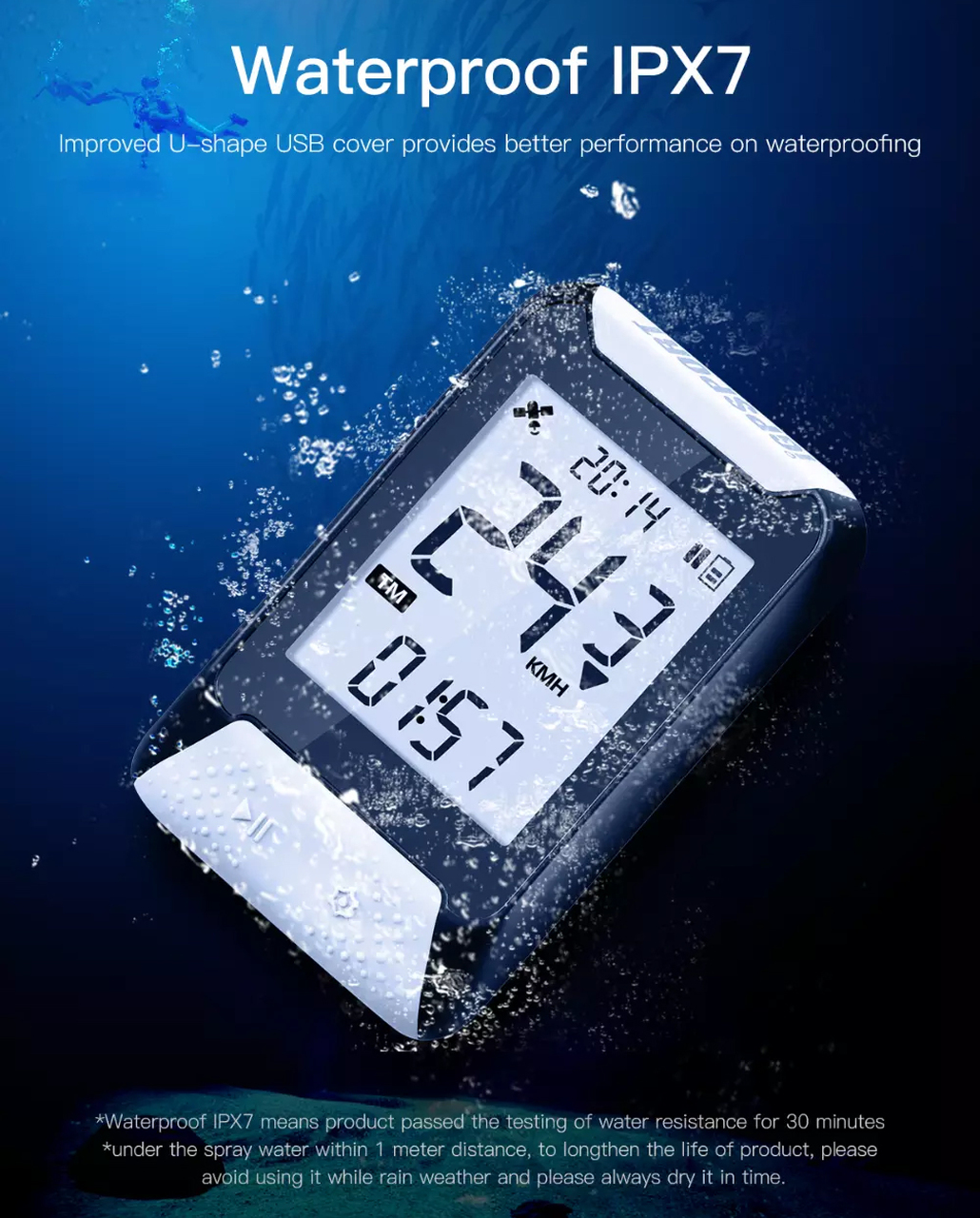 ไมล์ iGPSport iGS130 GPS Cycling Computer