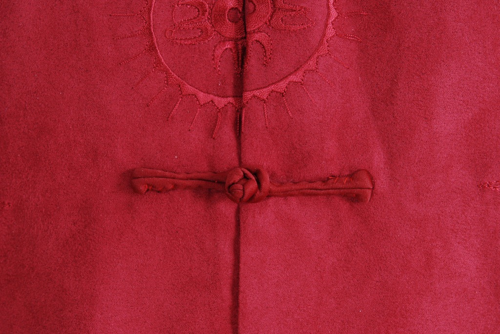 Pre-order ชุดจีน เสื้อจีนชาย แขนยาว สีแดง