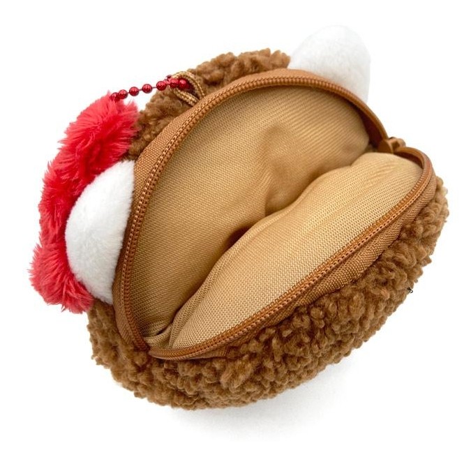 พวงกุญแจกระเป๋าใส่เหรียญรุ่นลิมิเต็ดญี่ปุ่นแท้ MONCHHICHI × HELLO KITTY – Face Tissue Pouch