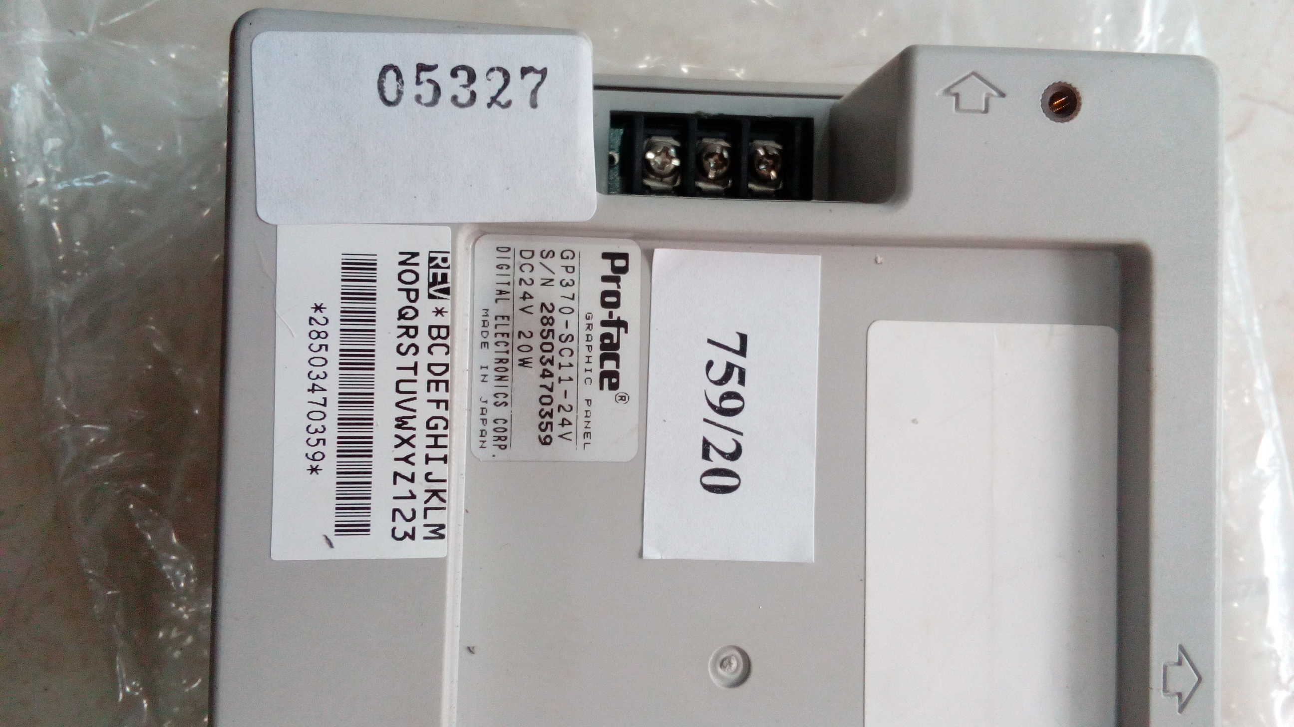 LCD TOUCH SCREEN “ PROFACE ” รุ่น GP370-SC11-24V