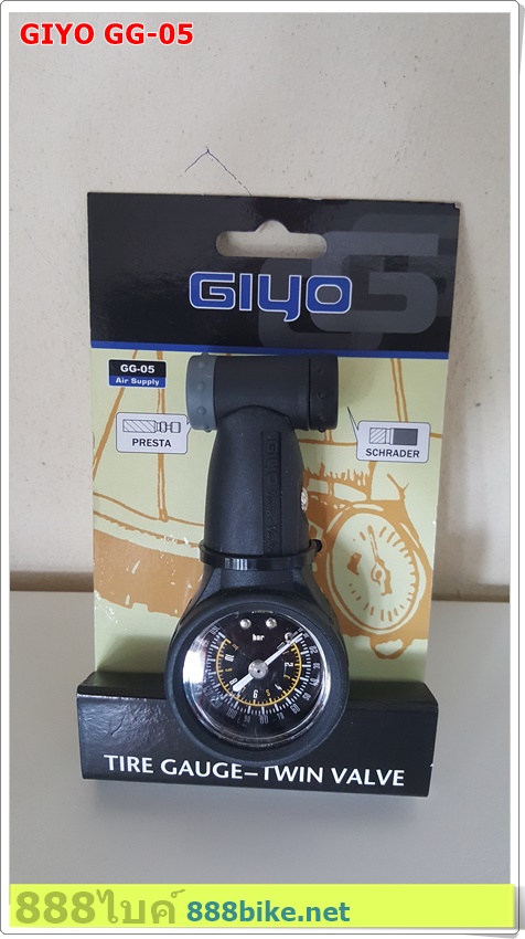 เกจ์วัดลม GIYO GG-05 Air Supply tire gauge-twin valve