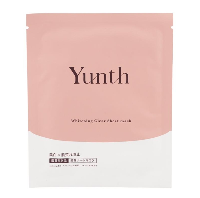 Yunth Whitening Clear Sheet Mask 21ml แผ่นมาร์ค 1 แผ่น
