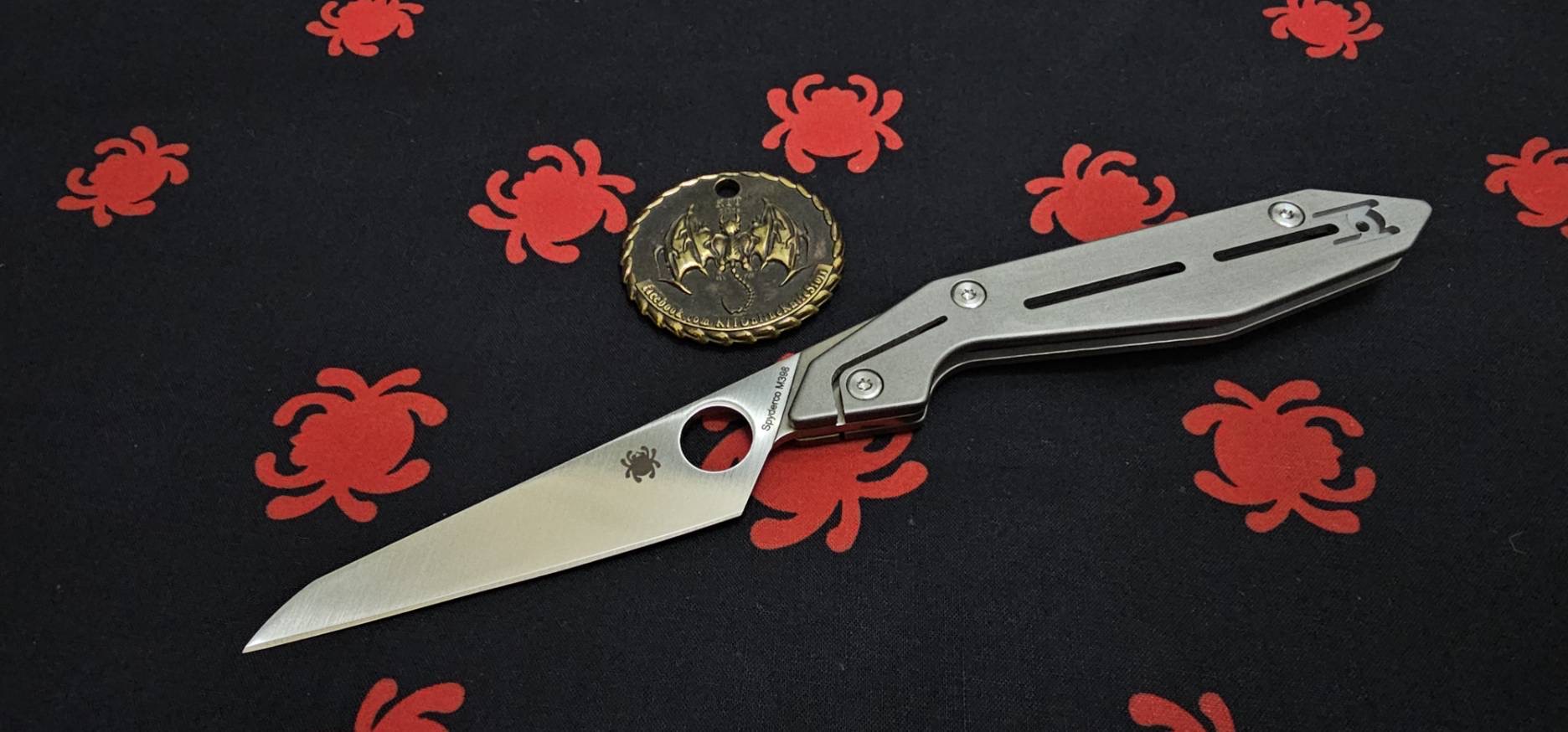 Spyderco NAND Slipit Knife Titanium (3.2" Satin M398)