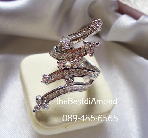 BR607RD+++แหวนแก้วมังกร+++แหวนอลังการ เริ่ด หรูหรา เปรี้ยว สุดๆ ใส่แล้วเต็มนิ้ว เพชรแพรวพราว สวยมากๆๆๆ