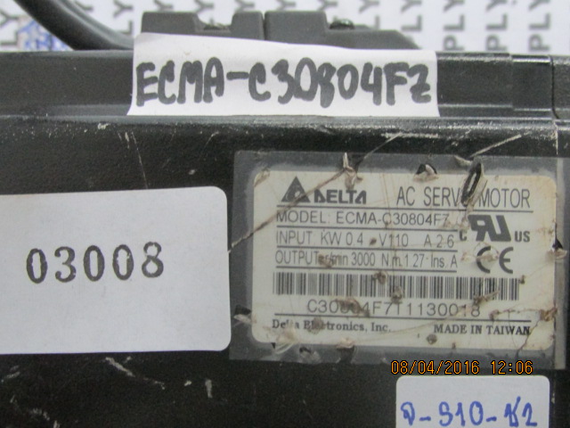 SERVO MOTOR “ DELTA ” รุ่น ECMA-C30804F7