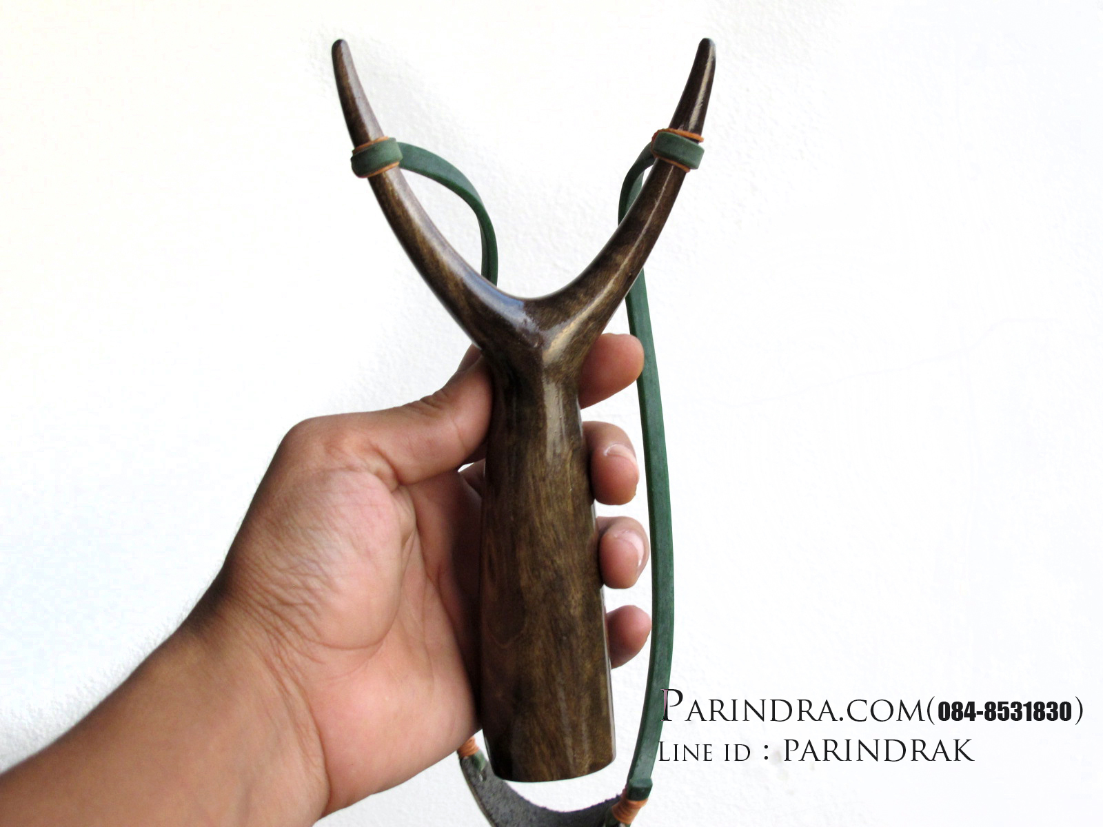 หนังสติ๊กไม้มะเกลือขัดมัน เงา สวยงาม ยิงแม่นๆ A1