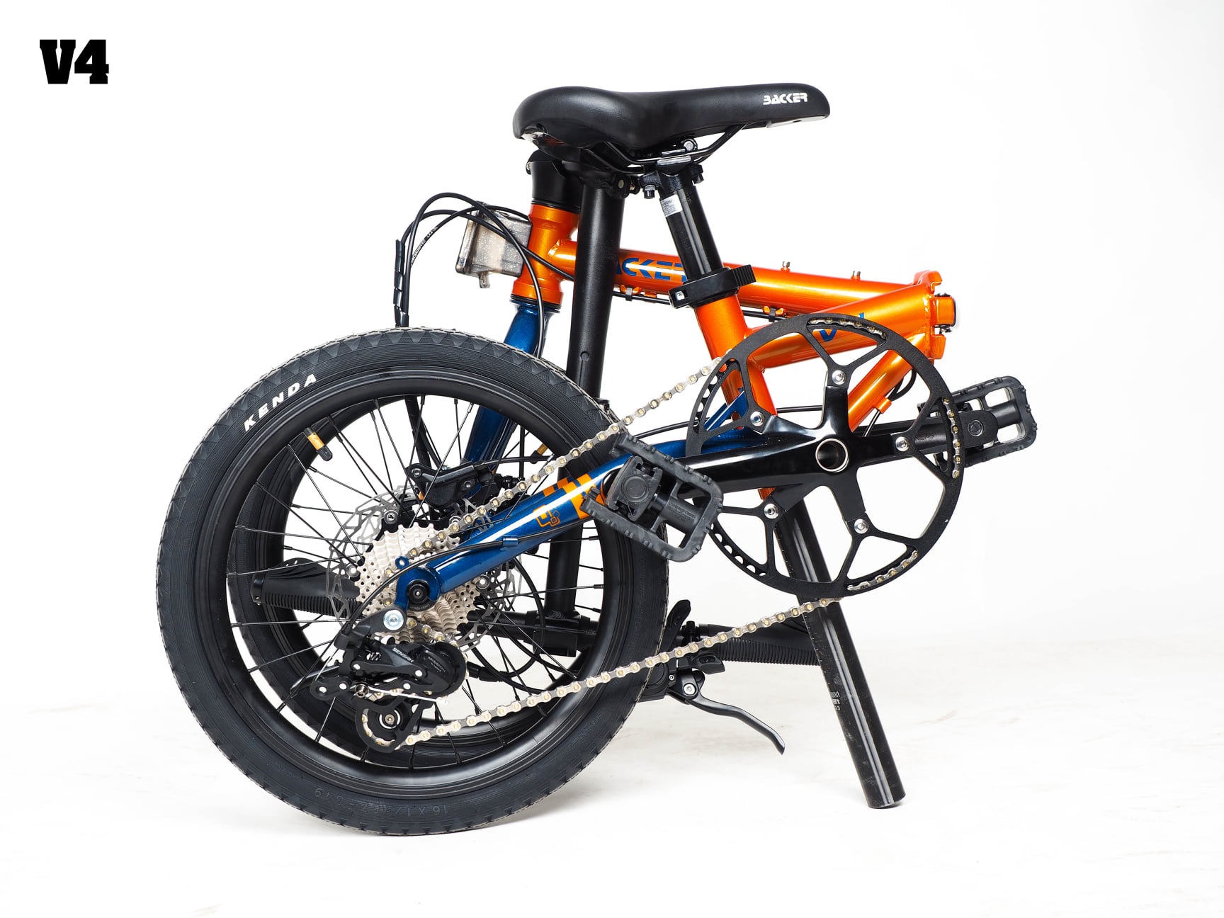 จักรยานพับ BACKER รุ่น V4 10 สปีด เฟรมโครโมลี่ ล้อ 16 นิ้ว (BACKER V4) 2021