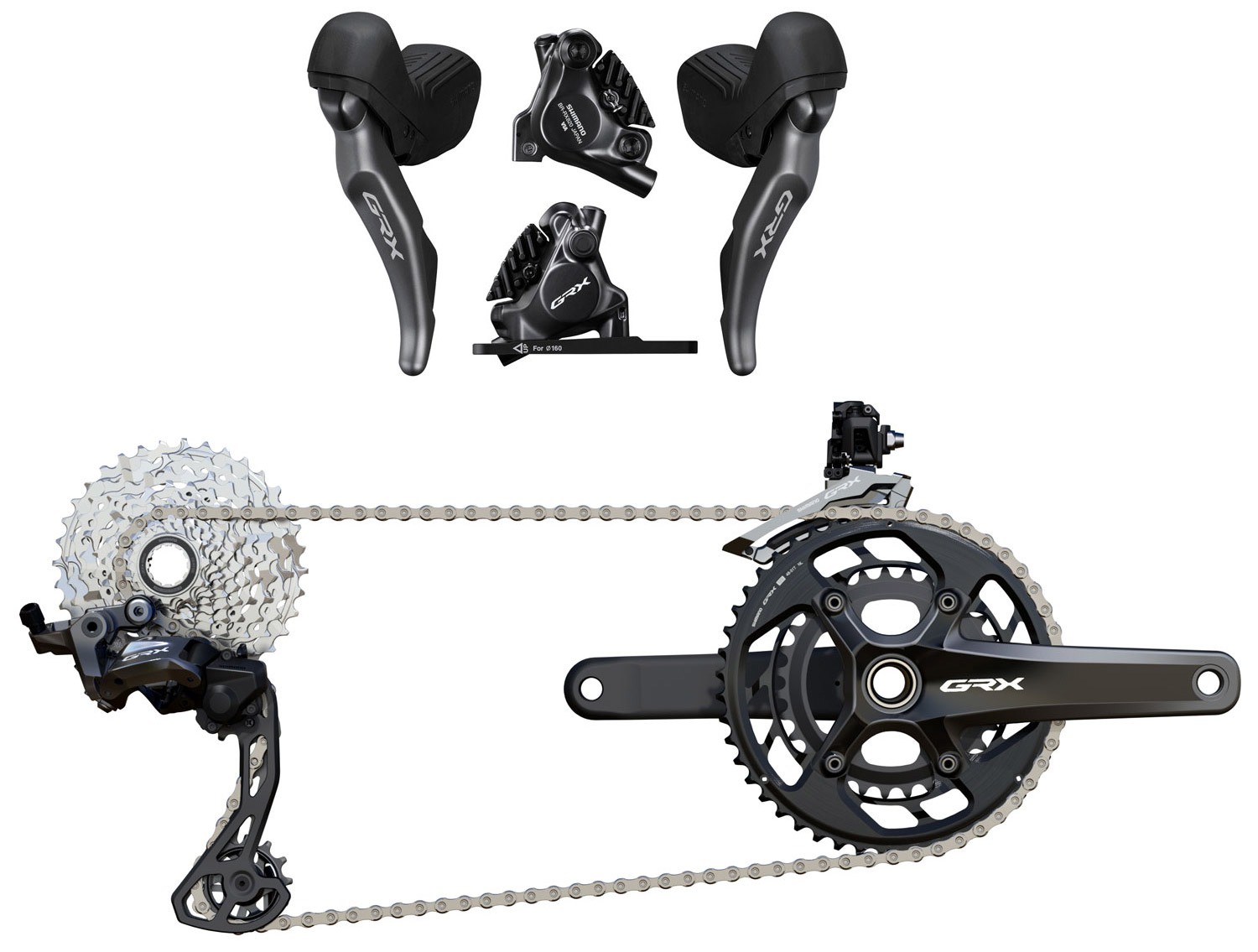 ชุดเกียร์เสือหมอบ SHIMANO GRX GroupSet RX820 12-SPEED