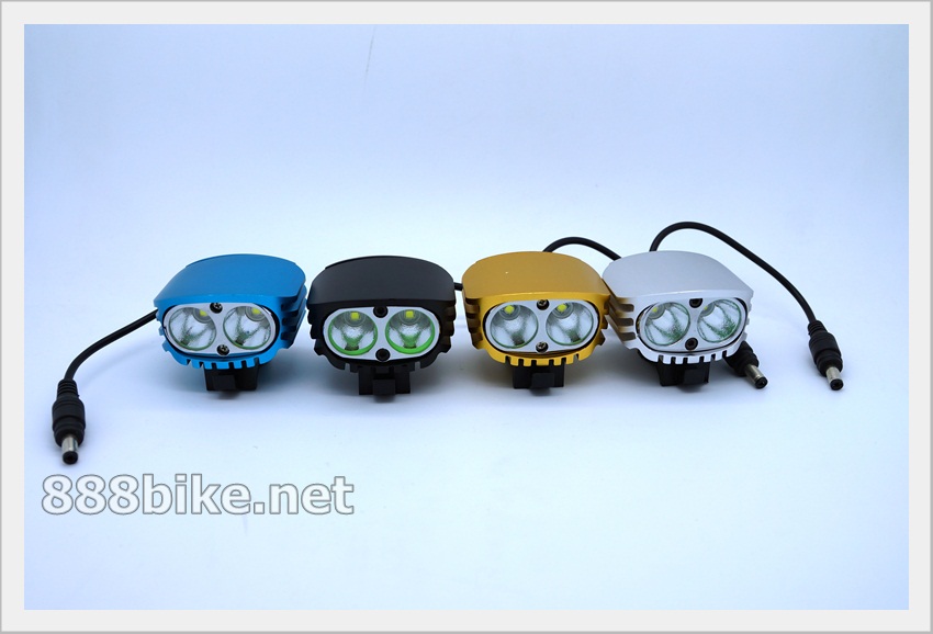 ไฟฉายเอนกประสงค์ ไฟเลด YPD 2 x Cree XM-L U2 LED 4000lm 4-Mode Cool White Bicycle Light