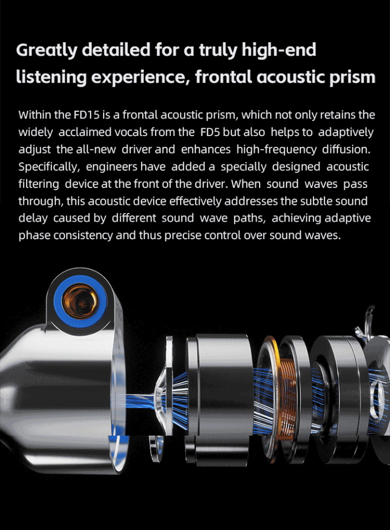 FiiO FD15 หูฟัง IEMs ไดรเวอร์ไดนามิก 13.8 มม.ไดอะแฟรมแมกเนเลียม บอดี้แสตนเลส 316L รองรับ Hi-Res ประกันศูนย์ไทย