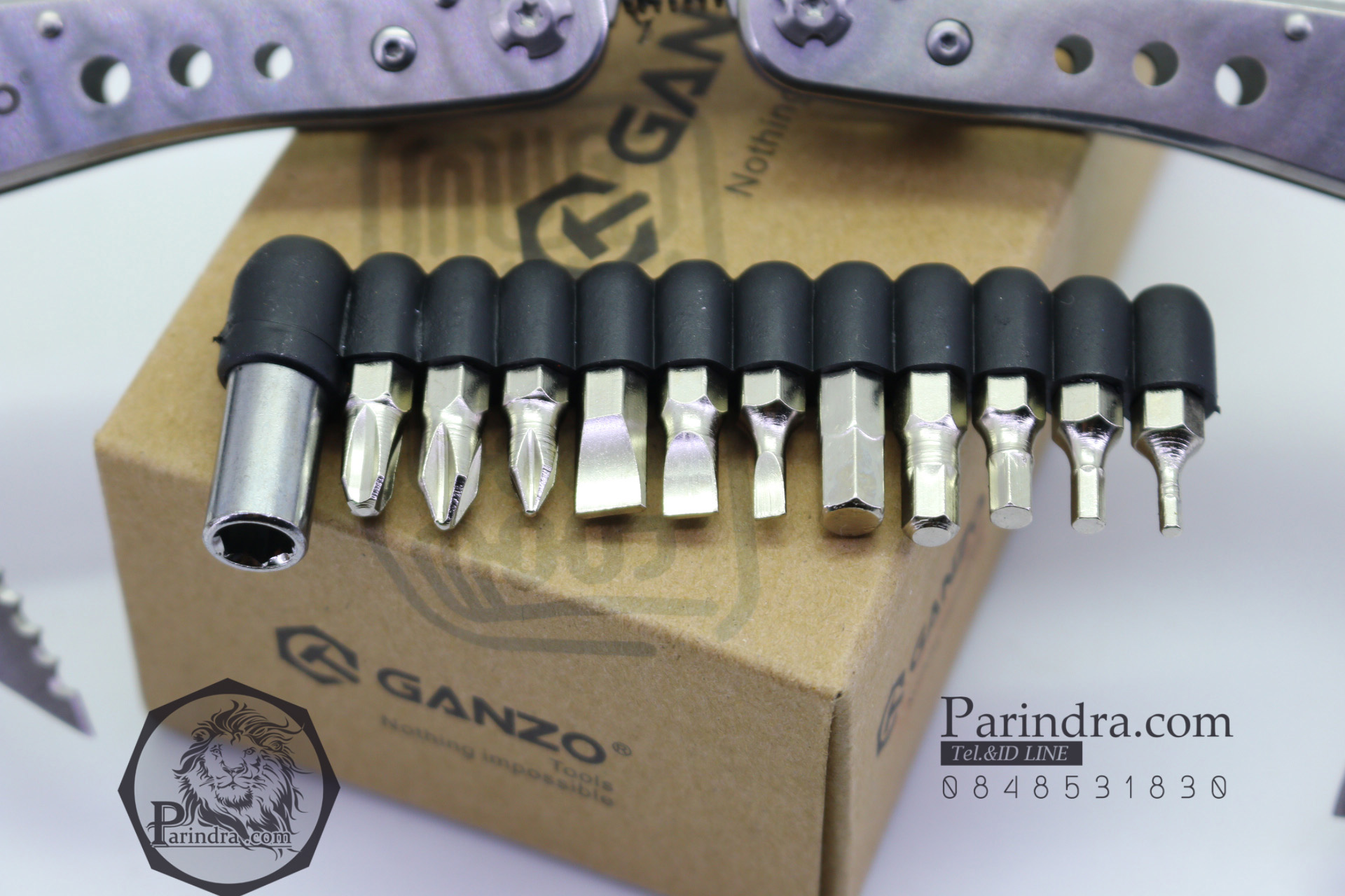 คีมเอนกประสงค์ Multi-Tools Ganzo กานโซ่ รุ่น G201-H สีเงินไทเทเนี่ยม ของแท้ 100%