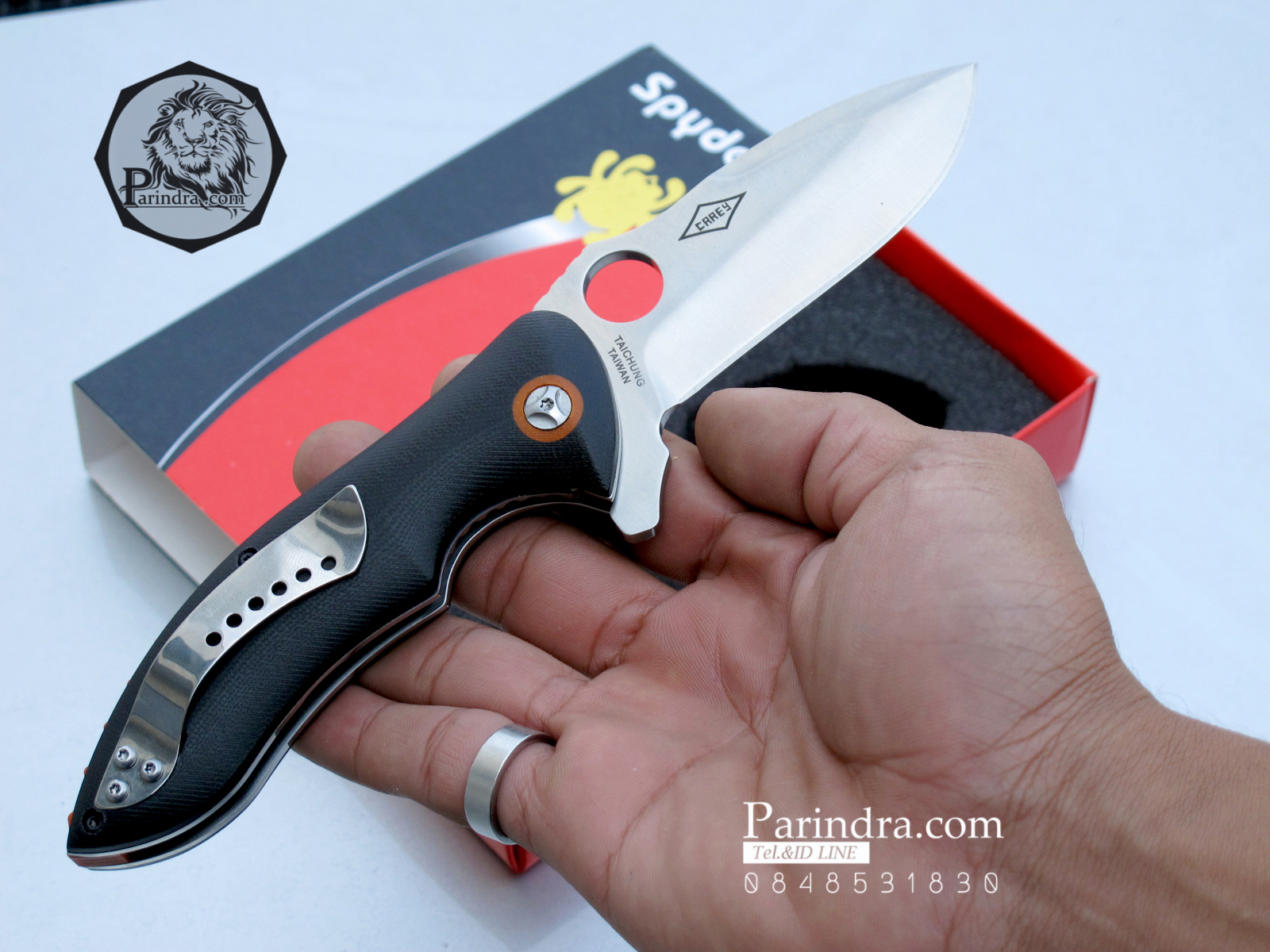 มีดพับ Spyderco Rubicon Pin ทนถึกสุดใจ คมกริบ ขนาด 8 นิ้ว (OEM) A+