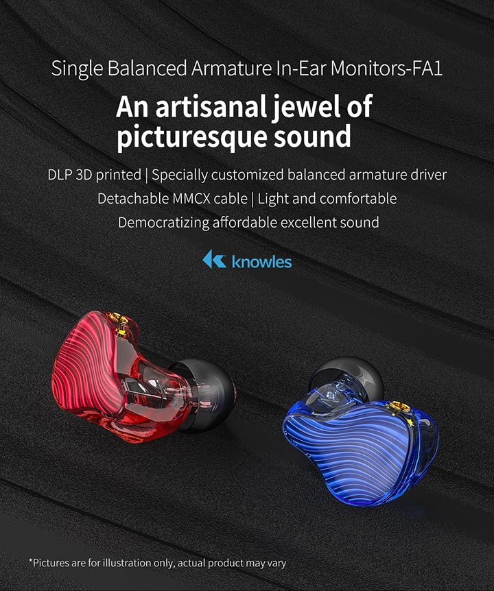 ขาย FiiO FA1 หูฟัง Pure Balanced 1 ไดร์เวอร์ ถอดสายได้