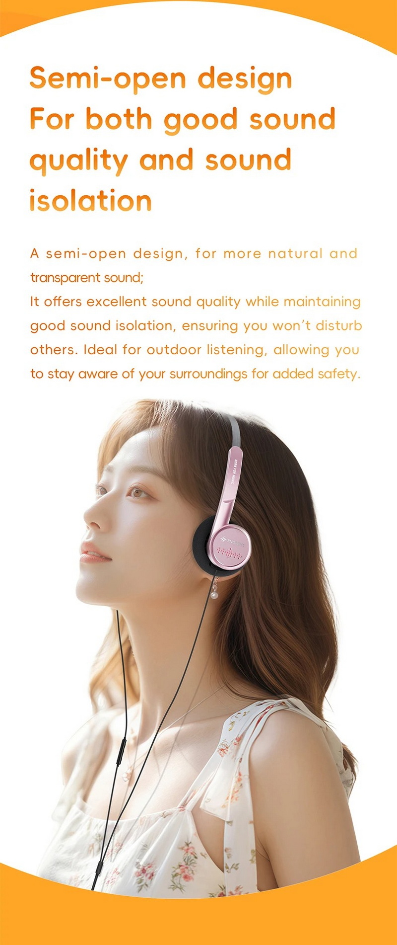 Snowsky Wind หูฟังครอบหูขนาดเล็ก สไตล์ย้อนยุค ไดรเวอร์ไดนามิก สวมใส่สบาย ประกันศูนย์ไทย