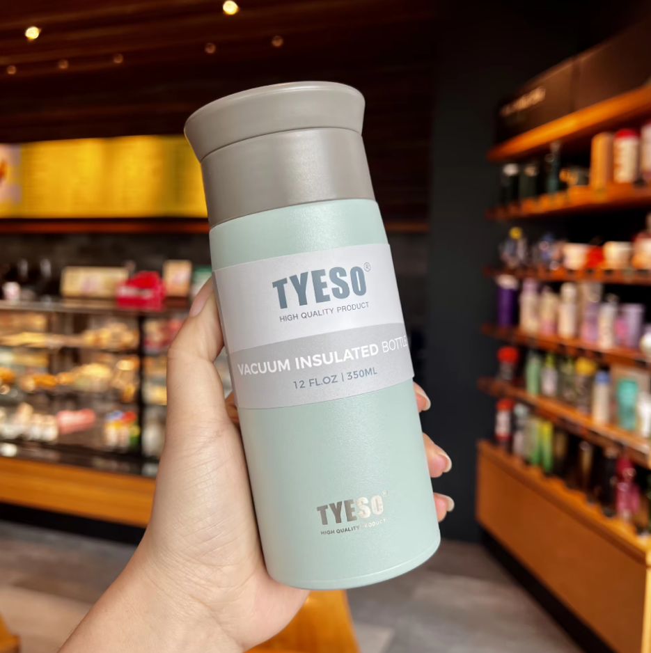 กระบอกสแตนเลส Tyeso รุ่น TS-8729B ขนาด 12FL.OZ/350 ml