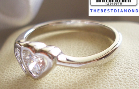 BR063RD แหวนเพราะใจเราคู่กัน*** แหวนวงนี้น่ารักมาก เรียบร้อยเก๋ไก๋ ดูดี