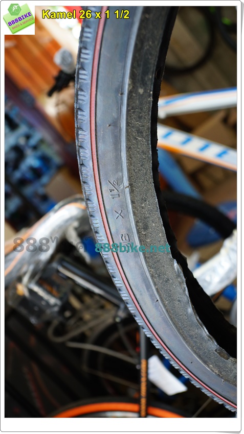 ยางนอกจักรยาน ยางเสือภูเขา Camel 26x1 1/2 ยางไปรษณีย์ (ค่าส่ง 150บาท) จักรยานไปรษณีย์ ยางมีปีก