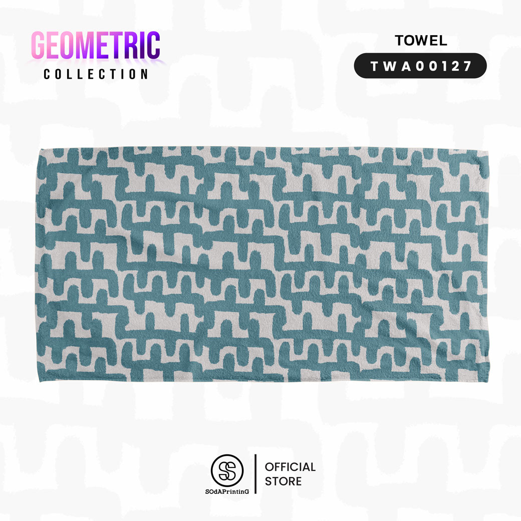 ผ้าเช็ดตัว Geometric Collection รหัส TWA00123-TWA00129 #SOdAtowel #SOdAhome
