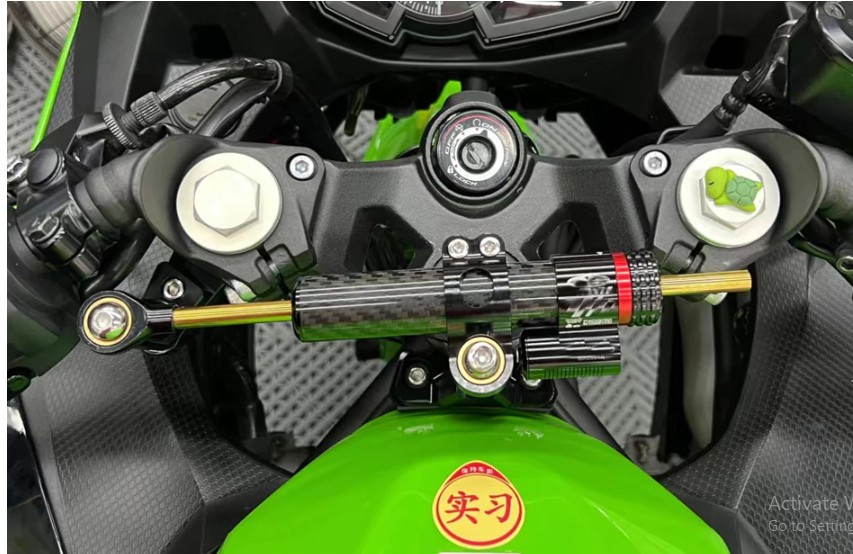 ขาจับกันสะบัดCNC kawasaki ninja 400 ปี 2018-2022