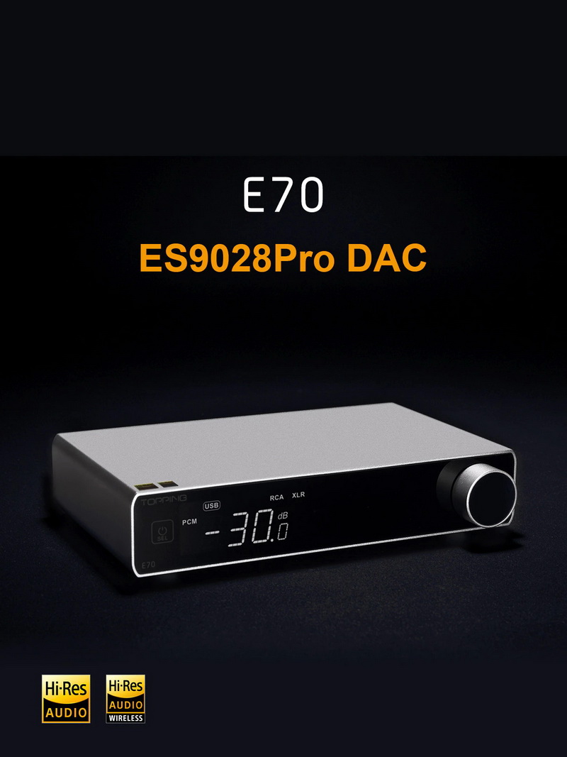 ขาย Topping E70 DAC ตั้งโต๊ะ รองรับ Dual Hi-Res ประกันศูนย์ไทย